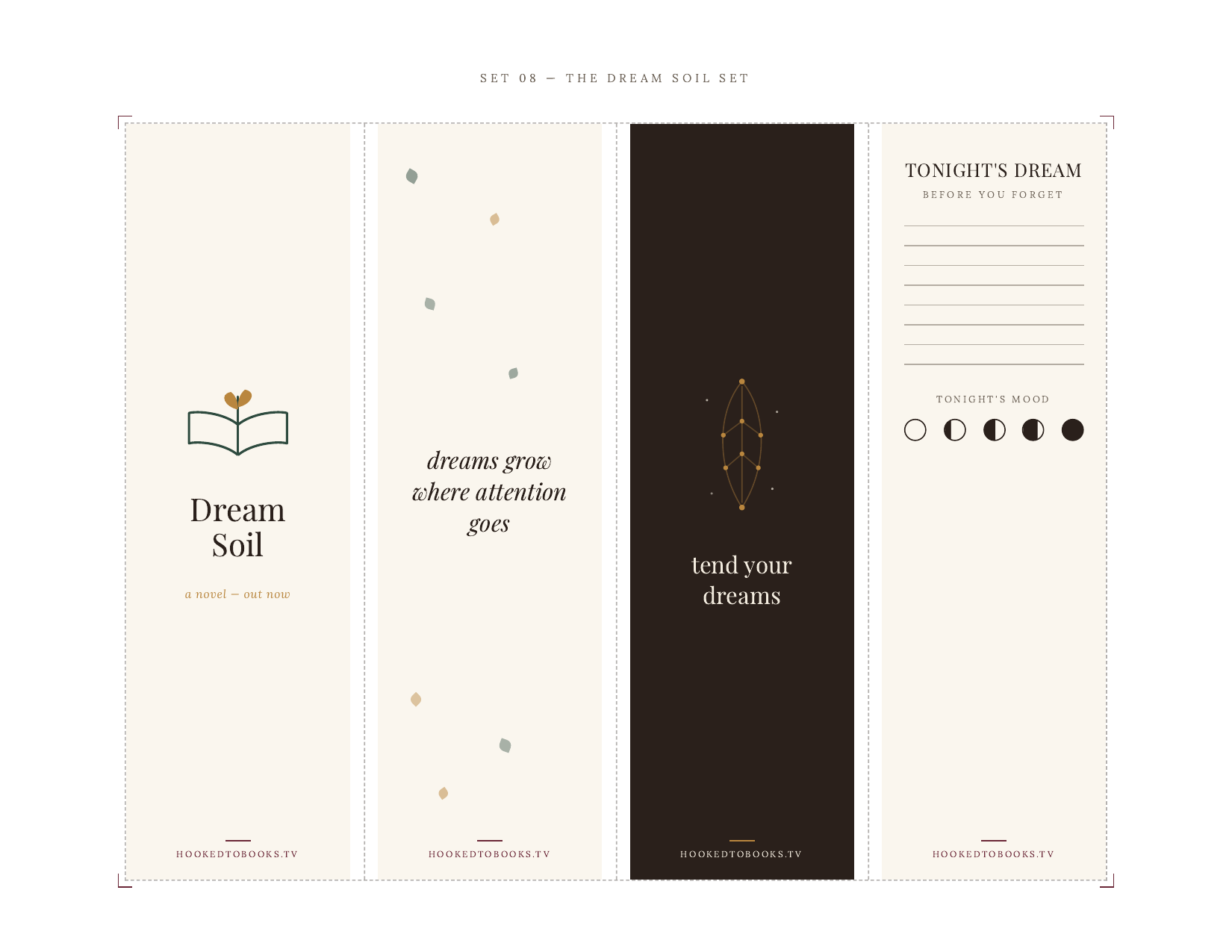 The Dream Soil Set printable bookmarks