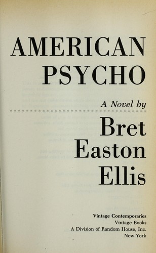 American Psycho book cover