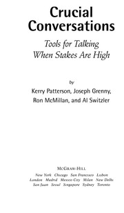 Crucial Conversations by Kerry Patterson book cover
