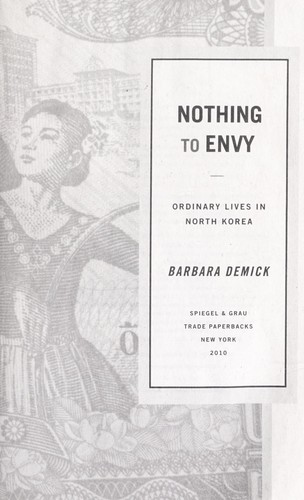 Nothing to Envy: Ordinary Lives in North Korea book cover