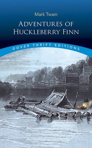 The Adventures of Huckleberry Finn by Mark Twain book cover