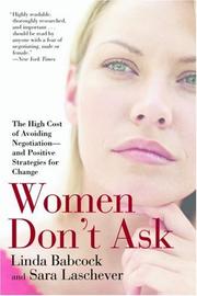 Women Don't Ask by Linda Babcock book cover