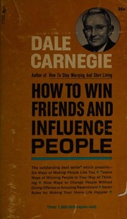 How to Win Friends and Influence People by Dale Carnegie book cover