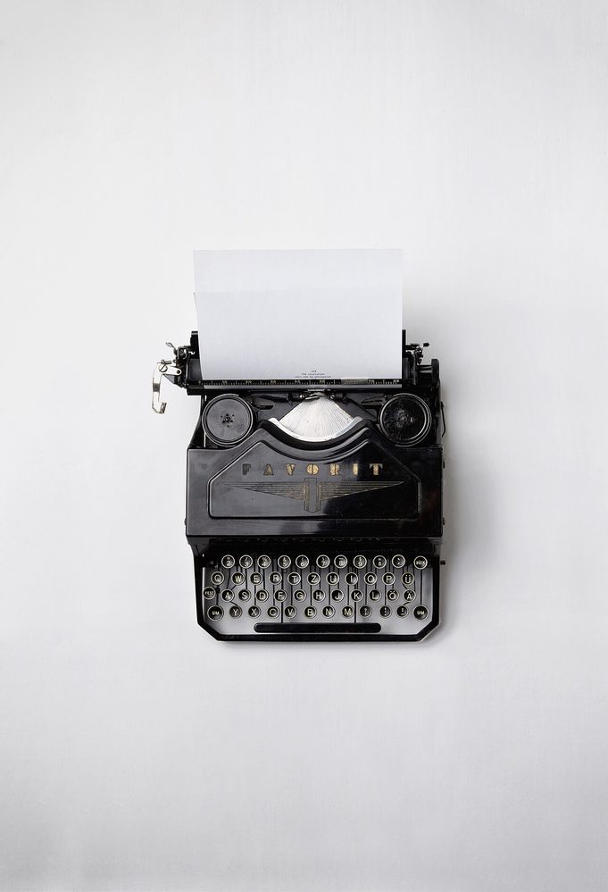 Vintage typewriter, evoking Stephen King's decades of prolific writing