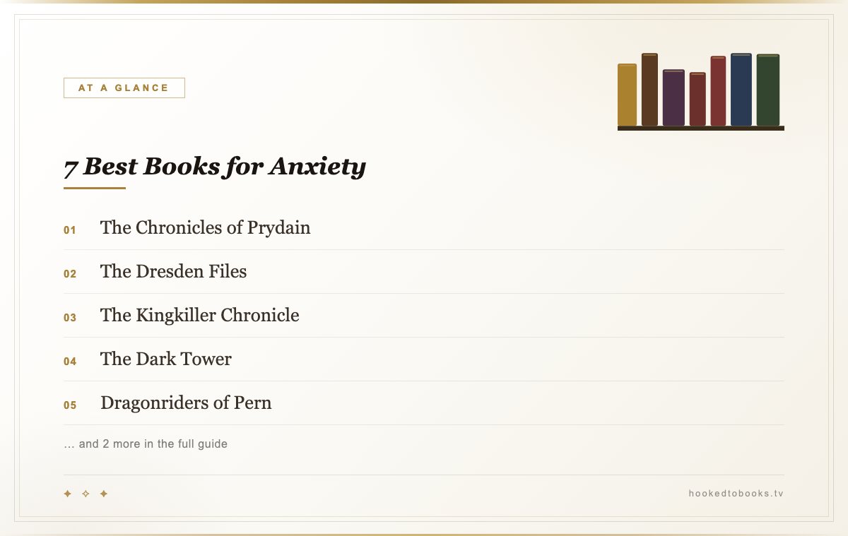 At a glance: top picks from Best Books for Anxiety, Evidence-Based Picks