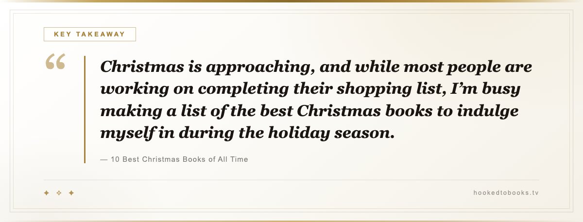 Key takeaway from Best Christmas Books for Adults and Kids: “Scrooge's transformation over one night is still the template for the entire genre of redemption stories, and at under 100 pages it's an easy reread every December.”