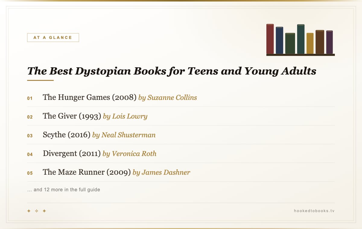 At a glance: top picks from The Best Dystopian Books for Teens and Young Adults