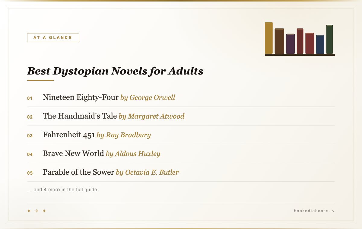 At a glance: top picks from Best Dystopian Novels for Adults