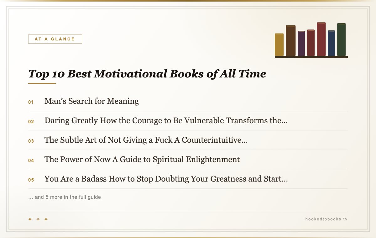At a glance: top picks from Best Motivational Books of All Time