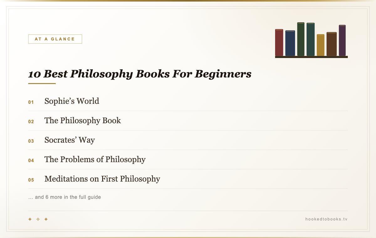 At a glance: top picks from Best Philosophy Books for Beginners
