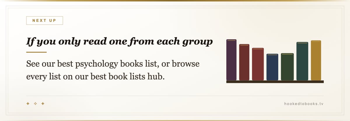 If you only read one from each group β See our best psychology books list, or browse every list on our best book lists hub.