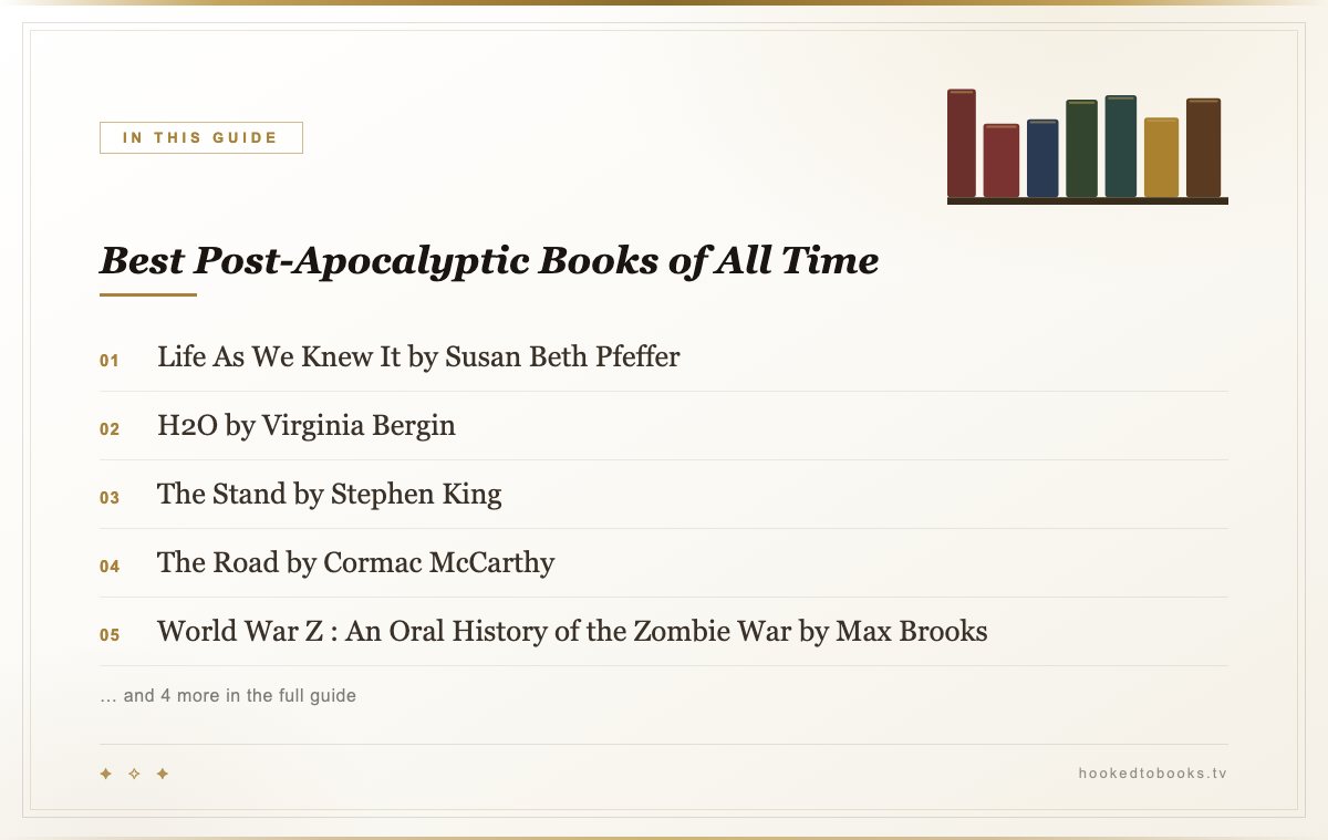 At a glance: top picks from Best Post-Apocalyptic Books, Zombies to Pandemics