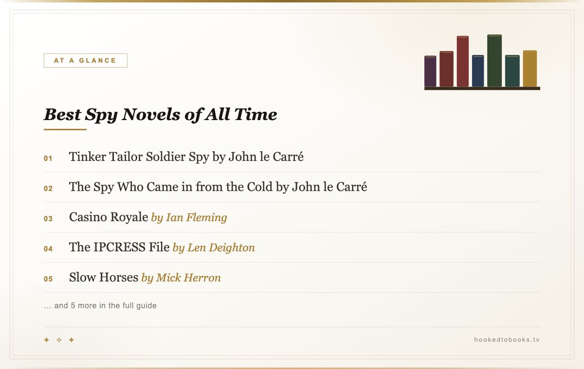 At a glance: top picks from Best Spy Novels of All Time