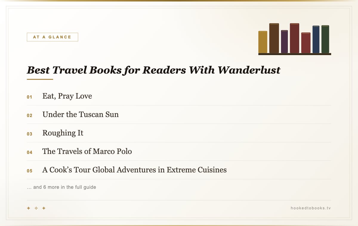 At a glance: top picks from Best Travel Books, Memoirs That Take You There