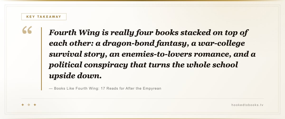 Out Poppy Inlines 17 Books Like Fourth Wing (2026): Dragons, Spice, YA Picks