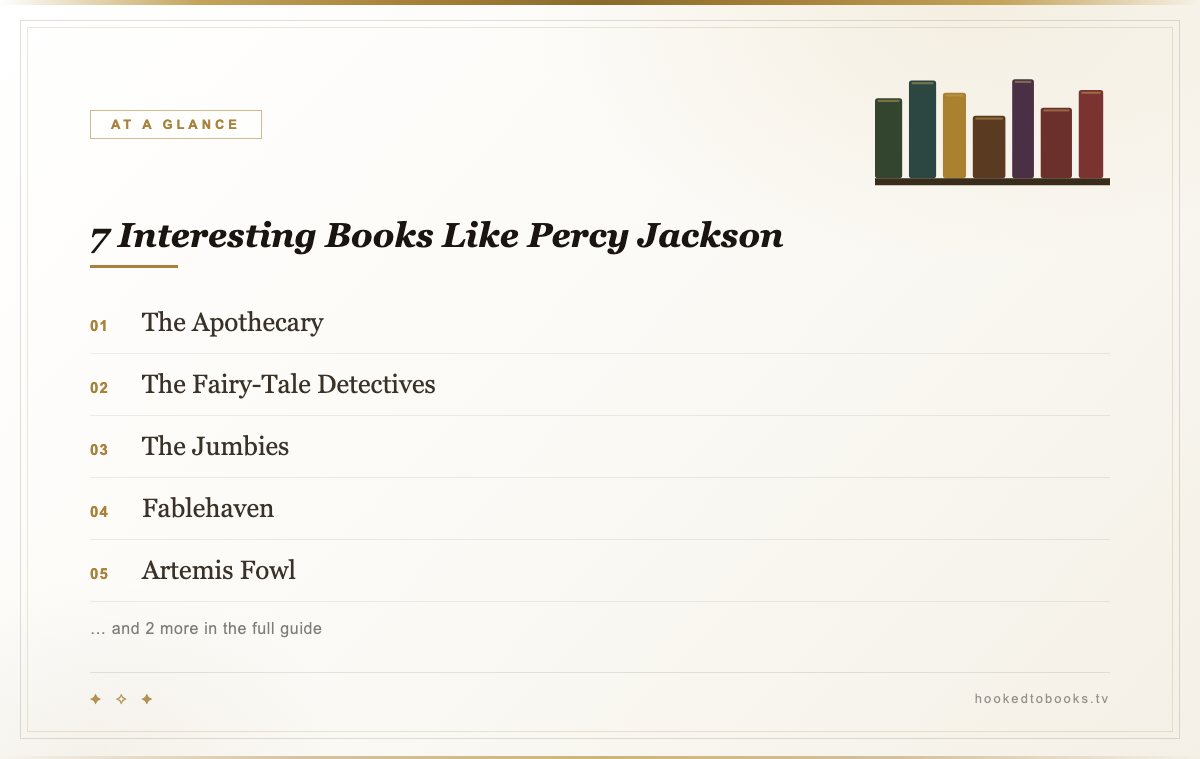 At a glance: top picks from Books Like Percy Jackson: Mythology Adventures by Age