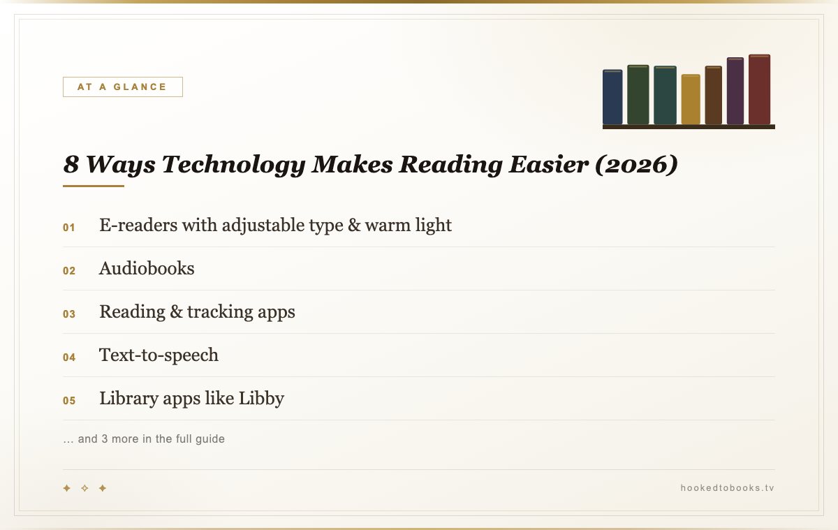 At a glance: top picks from 8 Ways Technology Makes Reading Easier (2026)